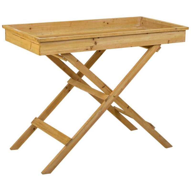 kit mesa de madera marron