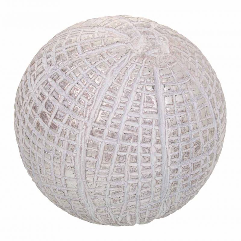 bola decoracion de poliresina blanco